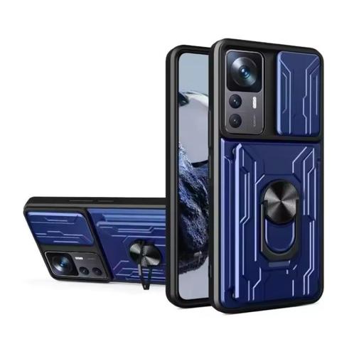 Xiaomi 14T - Card Slot Hoesje met Kickstand en Camera Slide, Telecommunicatie, Mobiele telefoons | Hoesjes en Screenprotectors | Overige merken
