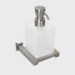 Zeepdispenser Plieger Cube Matglas Inox, Doe-het-zelf en Bouw, Ophalen of Verzenden, Nieuw, Bad