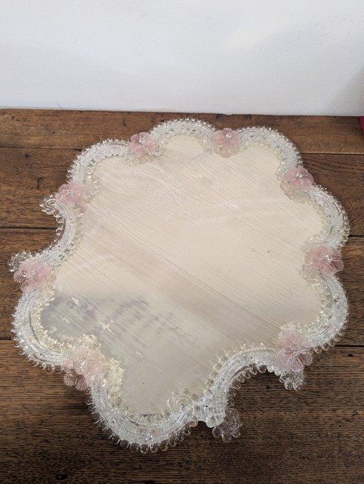 Spiegel - Glas - Ambachtelijke Venetiaanse spiegel, Antiek en Kunst, Curiosa en Brocante