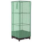 Plantenbak Verhoogd Rattanlook | Tweede Kansje | OP=OP, Kunststof, Verzenden, Minder dan 60 cm, Vierkant