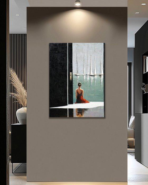 Pippo - Doorway to Quiet Seas, Antiek en Kunst, Kunst | Schilderijen | Modern