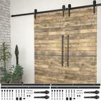 vidaXL Hardwaresets voor schuifdeuren 2 st 200 cm staal, Verzenden, Nieuw