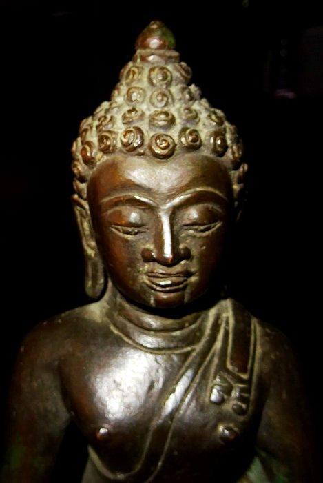 Thai Chiang Saen - Boeddha in brons - Thailand - 17e/18e, Verzamelen, Mineralen en Fossielen