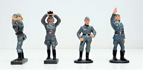 Lineol - Speelgoed 4x Militaires de la Luftwaffe - 1960-1970, Kinderen en Baby's, Speelgoed | Overig
