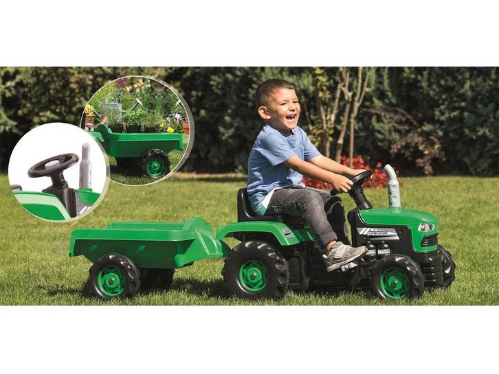 Dolu Pedaal Trekker - Met Aanhanger - Max. belastbaar, Kinderen en Baby's, Speelgoed | Overig, Nieuw, Verzenden