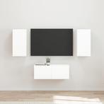 vidaXL Tv-meubelset Wandgemonteerd 6 pcs Hoogglans wit, Verzenden