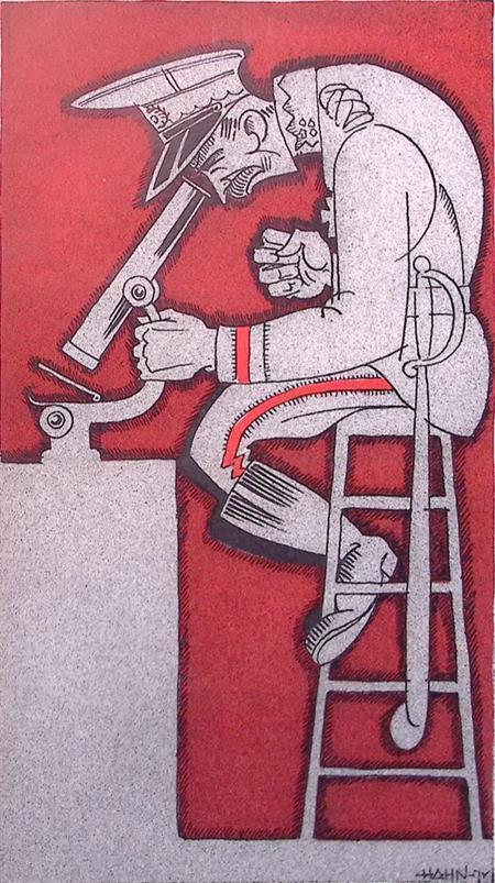 Spotprent over het Nederlandse leger (lijst optie, Lithos), Antiek en Kunst, Kunst | Litho's en Zeefdrukken, Verzenden