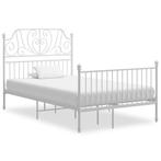 vidaXL Bedframe metaal wit 120x200 cm, Verzenden, Nieuw