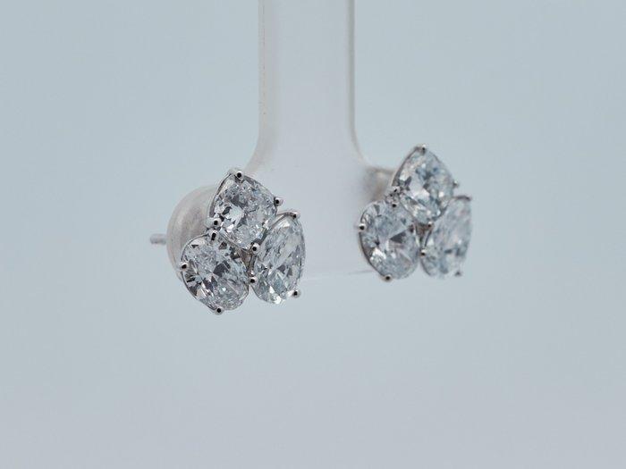 Zonder minimumprijs - Oorbellen - 14 karaat Witgoud -, Handtassen en Accessoires, Oorbellen