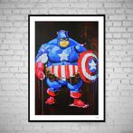 SKE - Super Size - Captain America, Antiek en Kunst, Kunst | Schilderijen | Modern