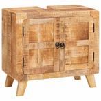 vidaXL Badkamerkast Bruin Massief mangohout en engineered, Verzenden