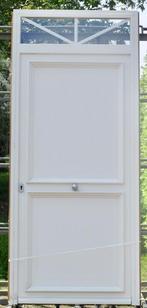 pvc voordeur , buitendeur , deur 107 x 250 creme, 215 cm of meer, Ophalen of Verzenden, Glas, Zo goed als nieuw