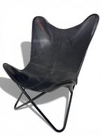 Fauteuil - Vlinderstoel - Leder, Metaal - Vlinderstoel -, Antiek en Kunst