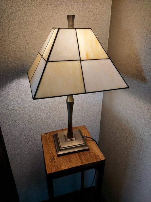 Lamp - Fraaie Engelse Glas in Lood Lamp - Art Deco Stijl, Antiek en Kunst, Curiosa en Brocante