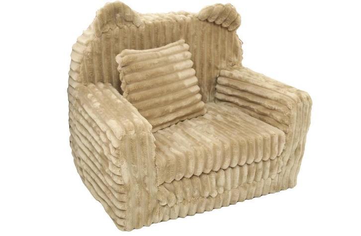 Kinderfauteuil Beige Corduroy | Nieuw | Scherpe Prijs, Maison & Meubles, Chaises, Enlèvement ou Envoi