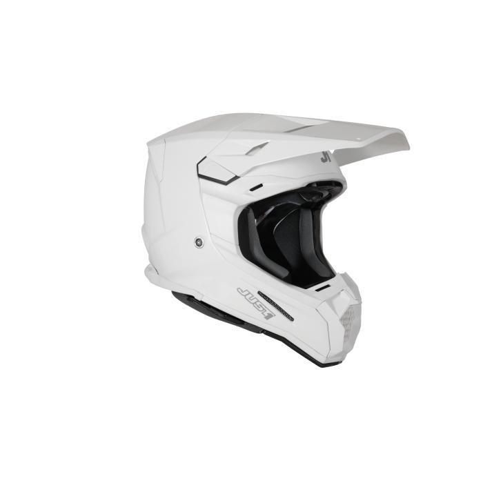 Just1 J-22 F Solid Helmet – White Gloss, Motoren, Kleding | Motorhelmen, Verzenden