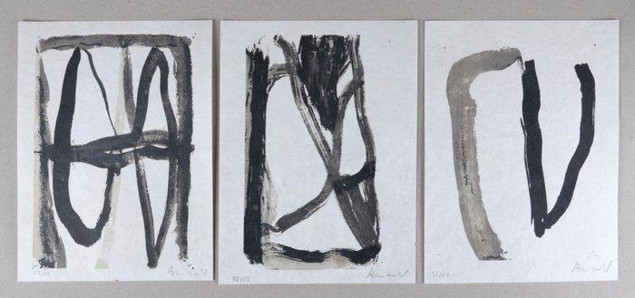 Bram Van Velde (1895-1981) - Fantasmes (Triptych) -, Antiek en Kunst, Antiek | Overige Antiek