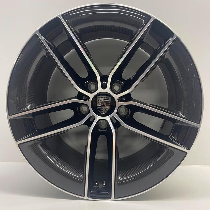 Porsche 992/2 ORIGINELE 20/21inch  CARBON velgen met banden, Auto-onderdelen, Banden en Velgen, 21 inch, 315 mm, Personenwagen