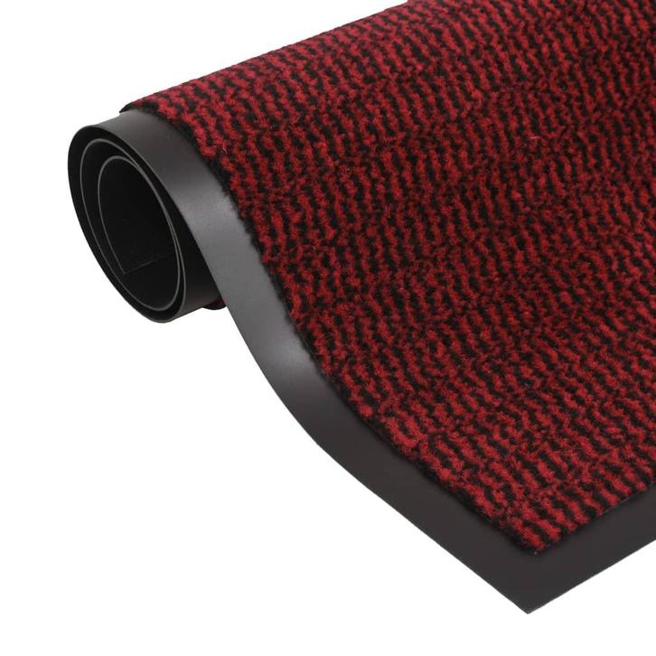 vidaXL Droogloopmat rechthoekig getuft 120x180 cm rood, Tuin en Terras, Deurmatten, Nieuw, Verzenden