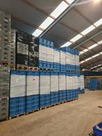 Eurobak 60x40x22 blauw gesloten verstevigde bodem gebruikt, Zakelijke goederen, Kantoor en Winkelinrichting | Magazijn, Stelling en Opslag