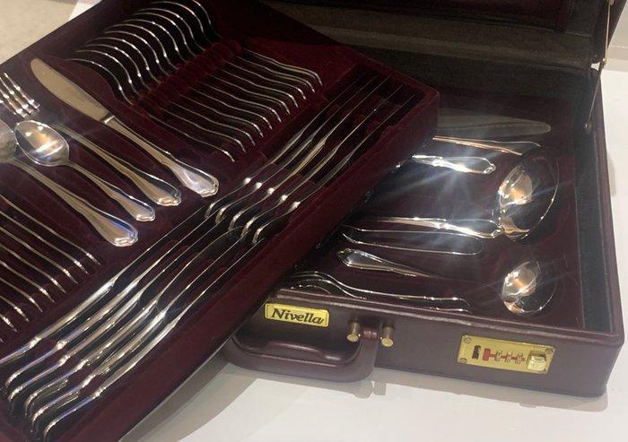 Nivella - Bestekset voor 12 personen - Chippendale - Chroom,, Antiek en Kunst, Antiek | Meubels | Tafels