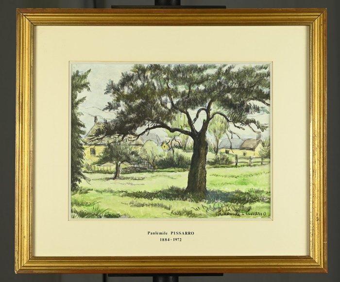 Paul Emile Pisarro (1884-1972) - Maison et jardin, Antiquités & Art, Art | Peinture | Classique