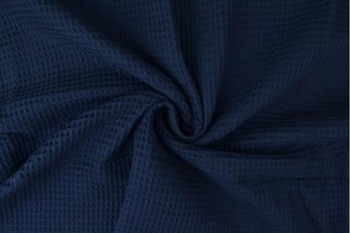 10 meter wafelstof - Navy - 150cm breed, Hobby en Vrije tijd, Stoffen en Lappen, 120 cm of meer, 200 cm of meer, Overige kleuren