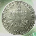 Frankrijk 2 francs 1900, Verzenden, Losse munt