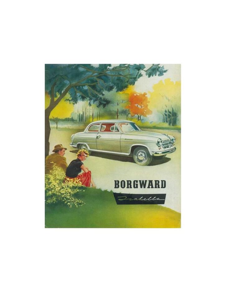 1960 BORGWARD ISABELLA BROCHURE FRANS, Boeken, Auto's | Folders en Tijdschriften, Ophalen of Verzenden