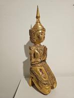 Thais beeldhouwwerk van 50 cm in gebed. - Hout - Thailand -
