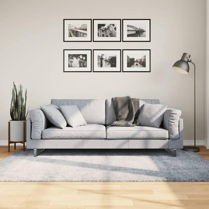vidaXL Vloerkleed PAMPLONA shaggy hoogpolig modern 140x200, Huis en Inrichting, Stoffering | Tapijten en Vloerkleden, Nieuw, Verzenden