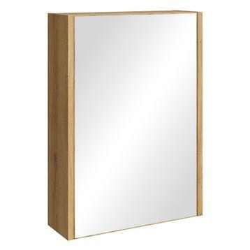 Badkamerkast Cuba 40 x 13 x 70 cm Eiken Spiegelkast, Huis en Inrichting, Badkamer | Badkamermeubels, Verzenden, Nieuw