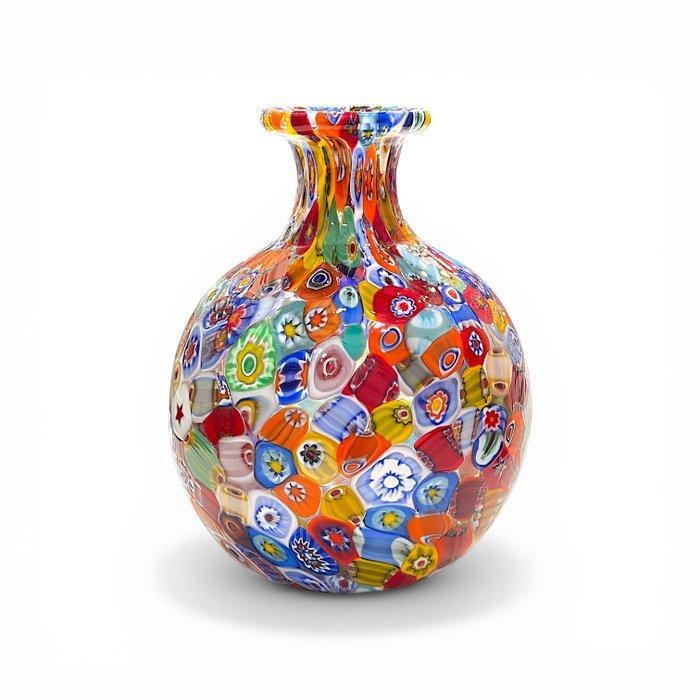 Vaas - Muranoglas - Murrine Millefiori, Antiek en Kunst, Antiek | Glaswerk en Kristal