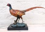 Beeldje - A phaesant - colored bronze - Brons, Marmer, Antiquités & Art, Art | Objets design
