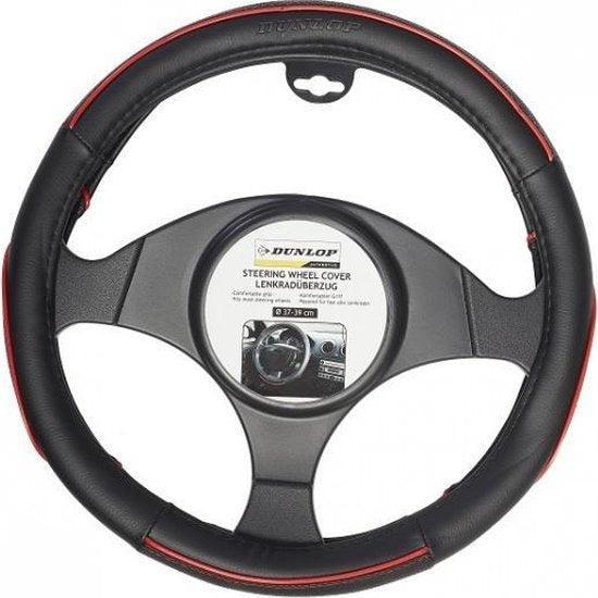 2dekans | Dunlop Stuurhoes - Universeel - Pu - Zwart/rood -, Hobby en Vrije tijd, Denksport en Puzzels, Ophalen of Verzenden