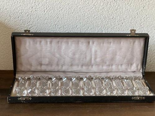 Messensteun (12) - Antieke messen leggers kristal - Kristal, Antiek en Kunst, Antiek | Keukengerei