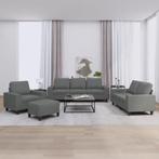 vidaXL 4-delige Loungeset stof donkergrijs, Verzenden, Nieuw