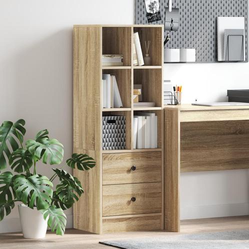 vidaXL Hoge kast in Sonoma Eik 45,5x34x127 cm Van, Maison & Meubles, Armoires | Dressoirs, Envoi