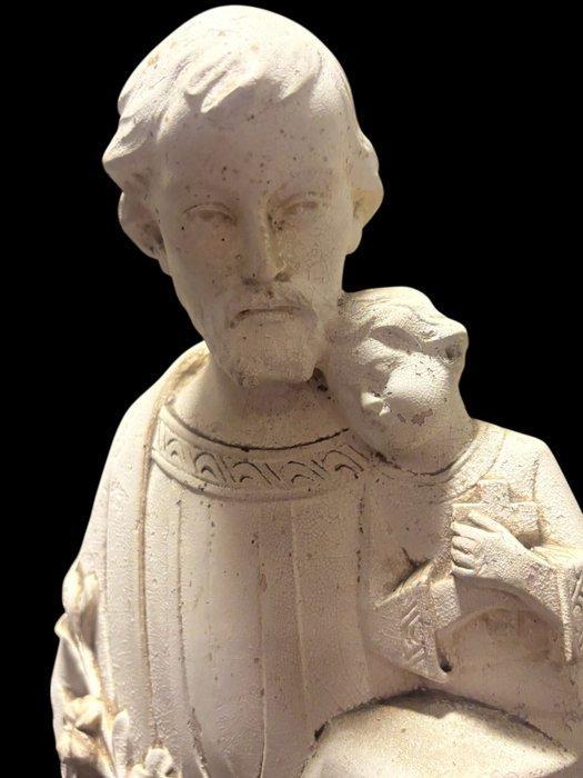A. Carli - Beeld - Joseph met kindje Jezus - 51 cm - Gips -, Antiek en Kunst, Antiek | Boeken en Manuscripten