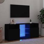 vidaXL Tv-meubel met LED-verlichting 120x30x50 cm zwart, Verzenden, Nieuw