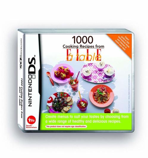 1000 Cooking Recipes From ELLE a Table (Nintendo DS, Consoles de jeu & Jeux vidéo, Jeux | Nintendo DS, Enlèvement ou Envoi