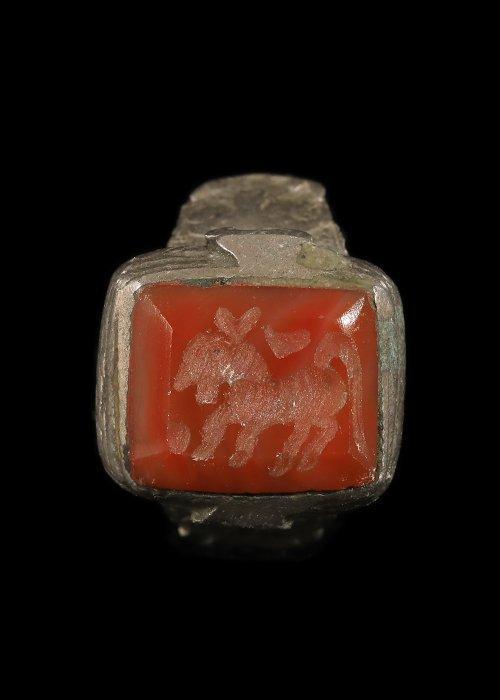 Islamitische Ottomaanse/Bedoeïnenstijl zilveren metaal Ring, Antiek en Kunst, Antiek | Overige Antiek