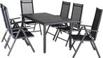 2dekans | Casaria Tuinset 7-delig antraciet aluminium met, Ophalen of Verzenden, Nieuw