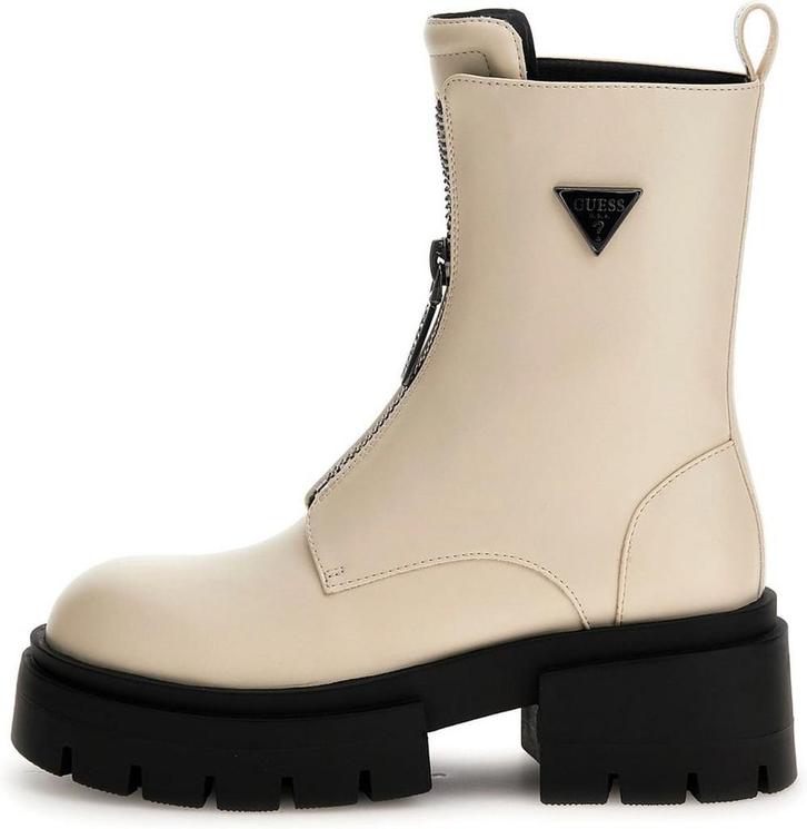 Guess Leila Dames Veterboots Kuntstleer Milk - Maat 37, Kleding | Dames, Schoenen, Nieuw, Verzenden