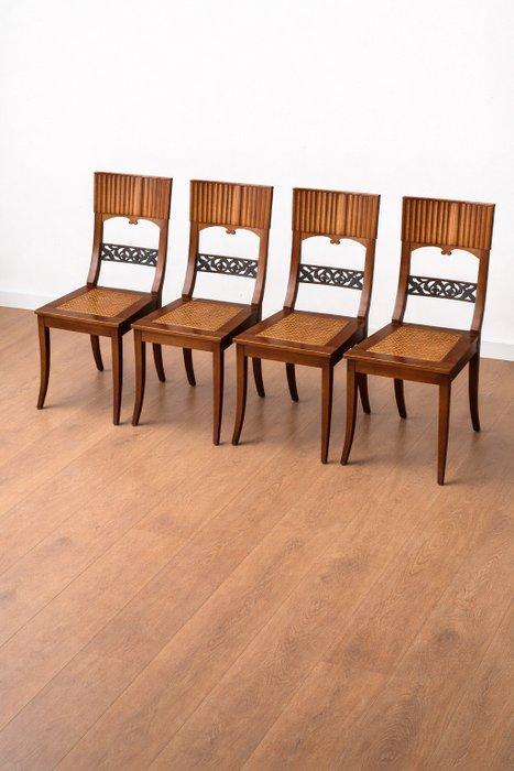 Stoel (4) - Hout, paglia di Vienna, Antiquités & Art, Antiquités | Autres Antiquités