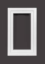 PVC raam draai kiep b60xh100 cm wit, Nieuw, Minder dan 80 cm, Dubbelglas, Ophalen of Verzenden