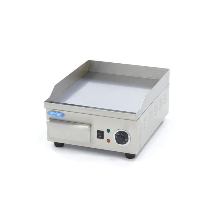 Grillplaat - Glad Chroom - 36 cm - incl. Opvangbak, Elektronische apparatuur, Grillplaten, Tafelgrill, Nieuw, Verzenden