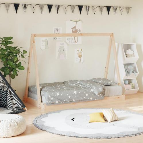 vidaXL Kinderbedframe 80x160 cm massief grenenhout, Kinderen en Baby's, Kinderkamer | Bedden, Nieuw, Verzenden
