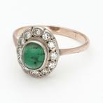 Bague - 14 carats Or rose - Diamant, Handtassen en Accessoires, Ringen, Nieuw