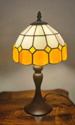 Tiffany style - Tafellamp - Glas, Metaal - Mediterrane, Antiquités & Art, Curiosités & Brocante